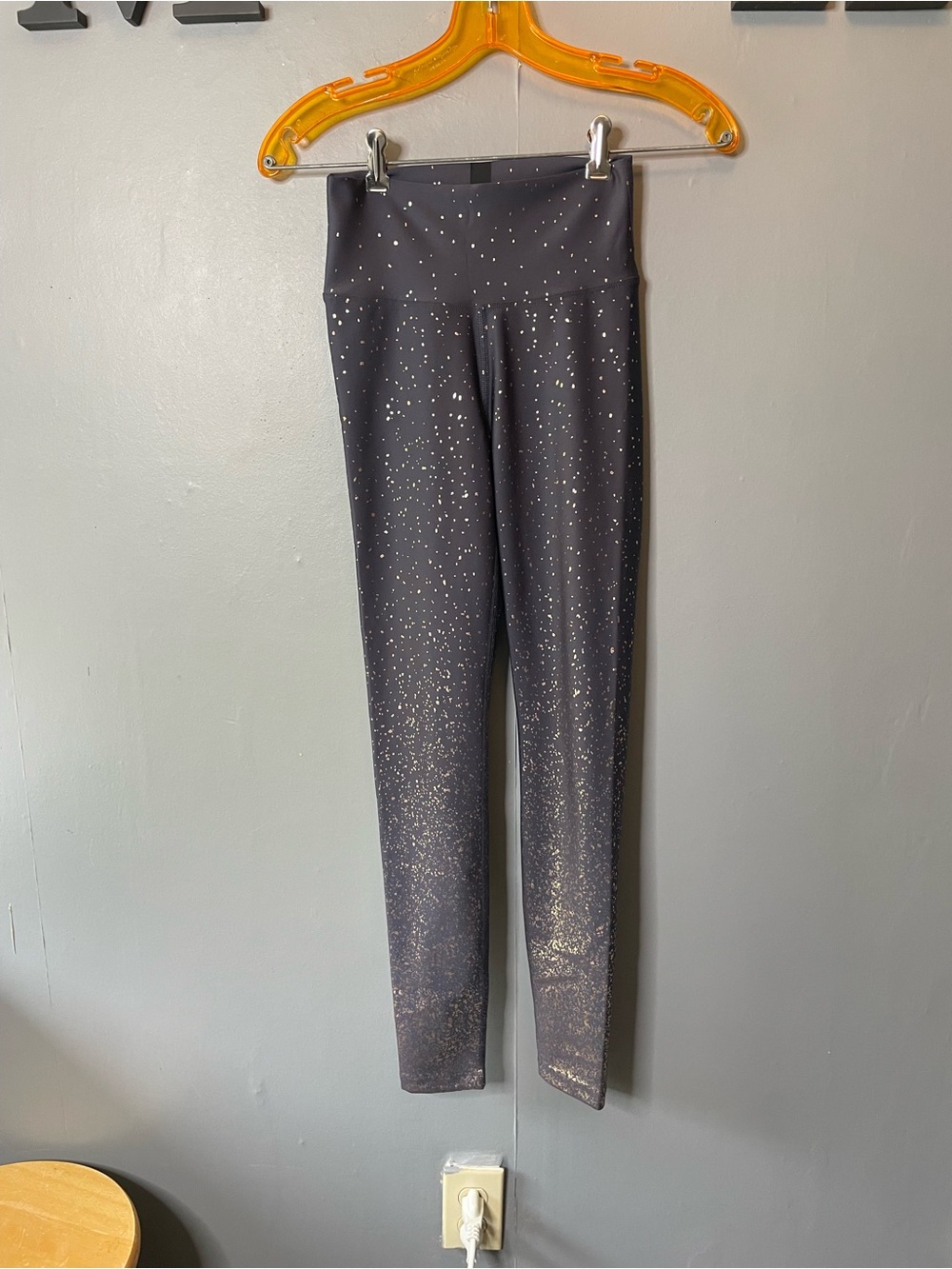 Peloton Navy Blue Rose Gold‎ Speckle High Waist Leggings Size S